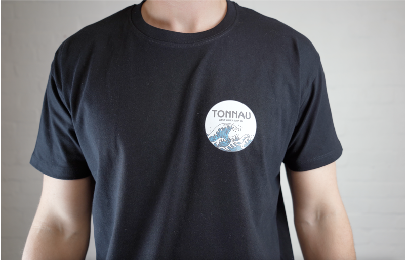 Mount Tonnau Short Sleeved T-Shirt in Black-1